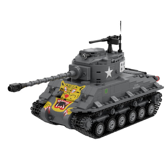 M4A3E8 (76)W HVSS Tank Building Kit | LEGO-Compatible MOC - 1