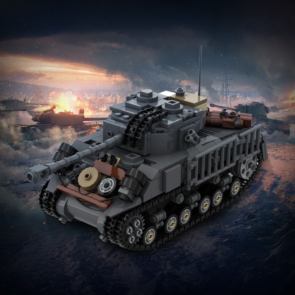 M4A3E8 76 W HVSS Tank Building Kit | LEGO-Compatible MOC - 2