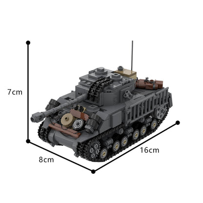 M4A3E8 76 W HVSS Tank Building Kit | LEGO-Compatible MOC - 4