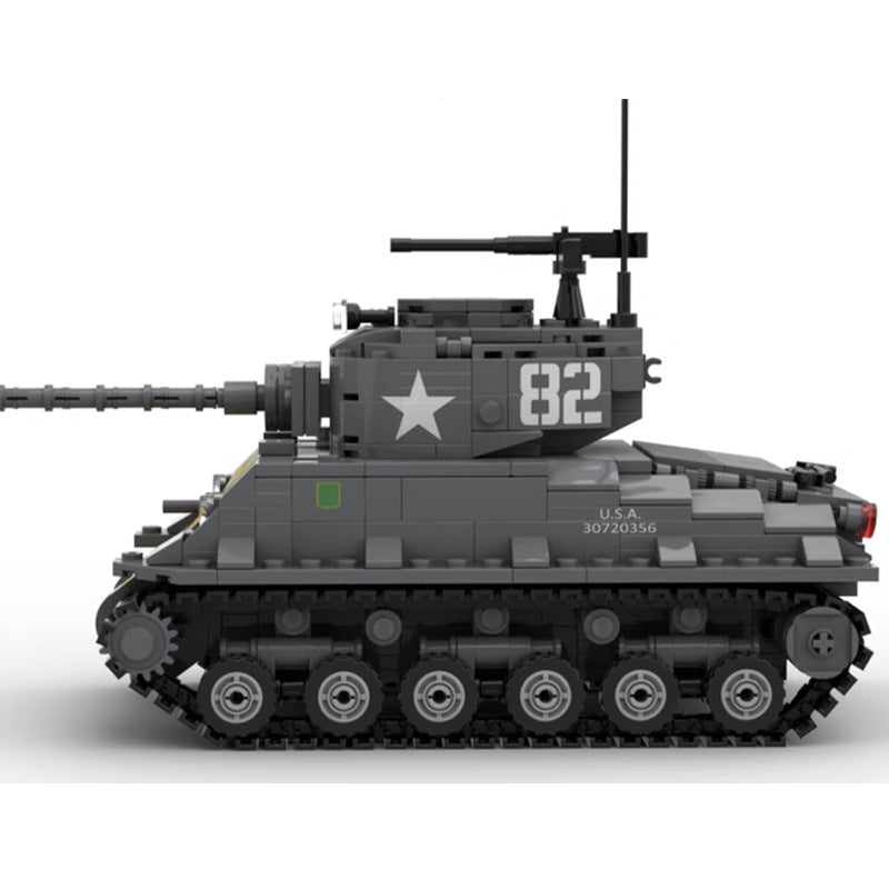 M4A3E8 (76)W HVSS Tank Building Kit | LEGO-Compatible MOC - 5