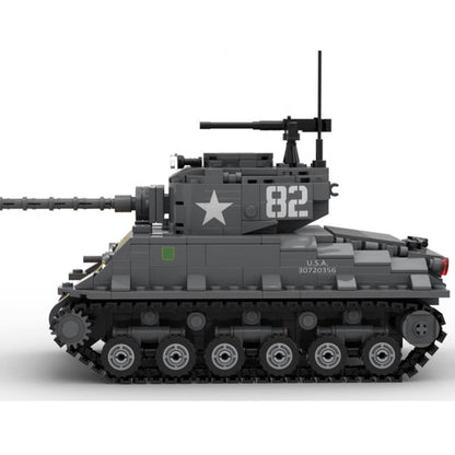 M4A3E8 (76)W HVSS Tank Building Kit | LEGO-Compatible MOC - 5
