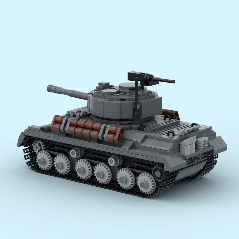 M4A3E8 Sherman Crab & T34 Calliope WWII Tank MOC Building Kit - 3