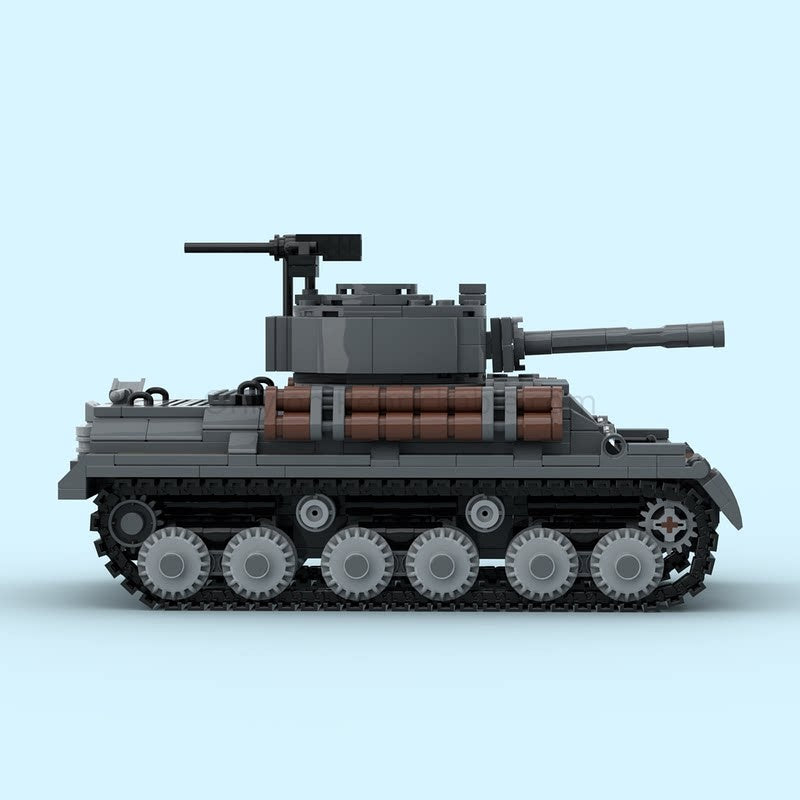 M4A3E8 Sherman Crab & T34 Calliope WWII Tank MOC Building Kit - 4