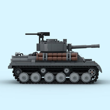 M4A3E8 Sherman Crab & T34 Calliope WWII Tank MOC Building Kit - 4