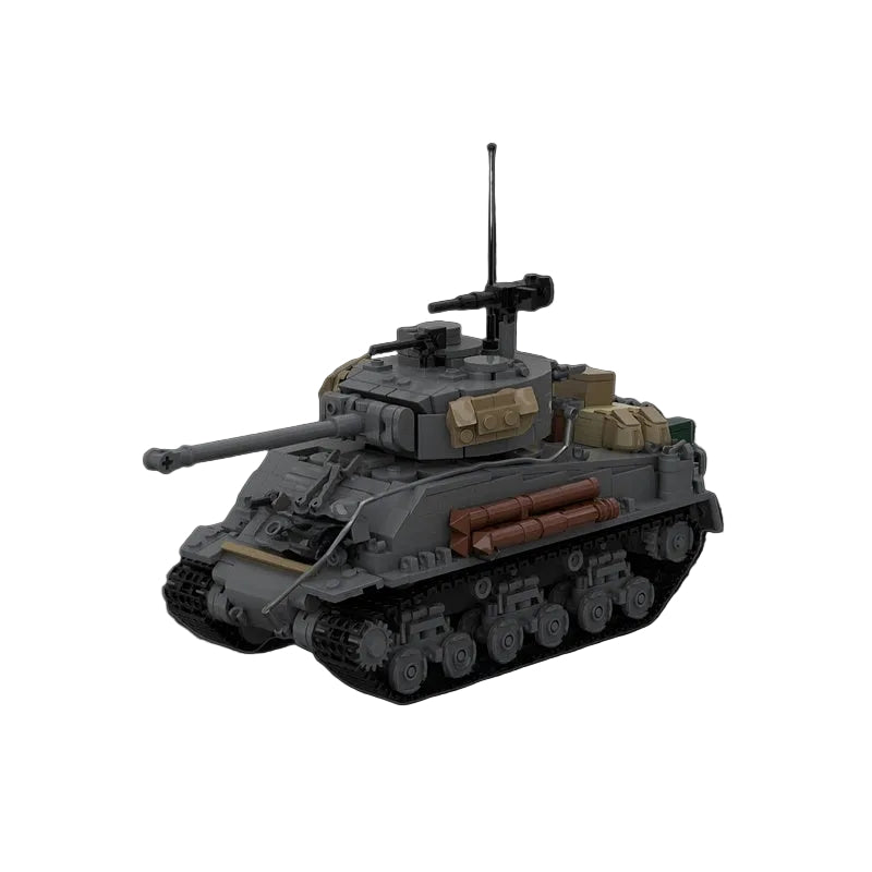 M4A3E8 Sherman WWII Medium Tank MOC Building Kit - 1