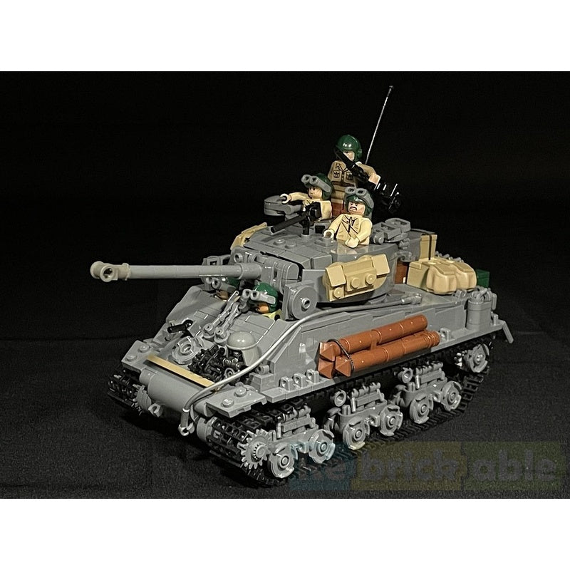 M4A3E8 Sherman WWII Medium Tank MOC Building Kit - 2