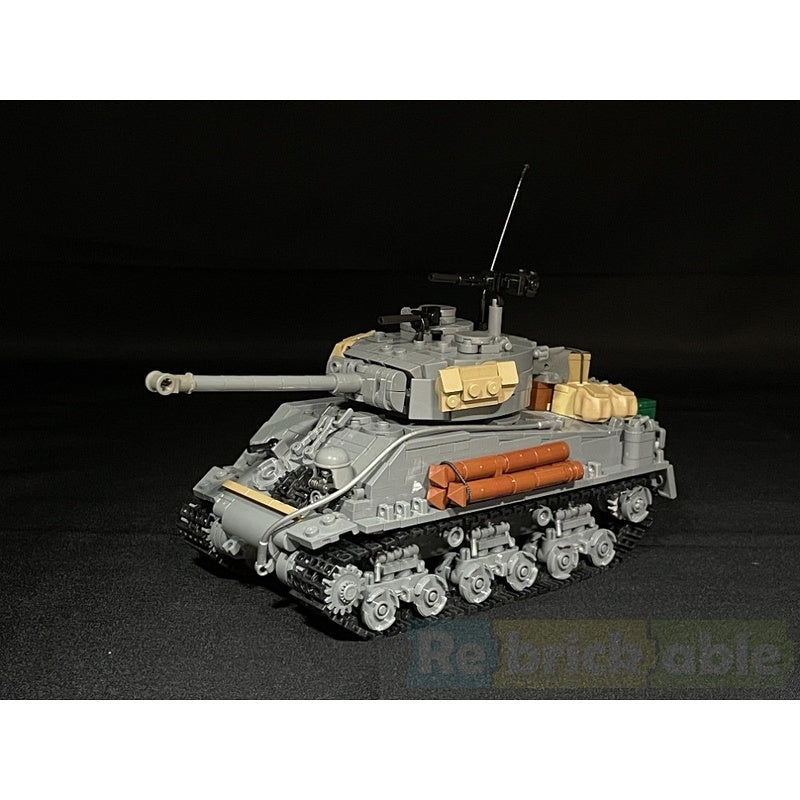 M4A3E8 Sherman WWII Medium Tank MOC Building Kit - 3