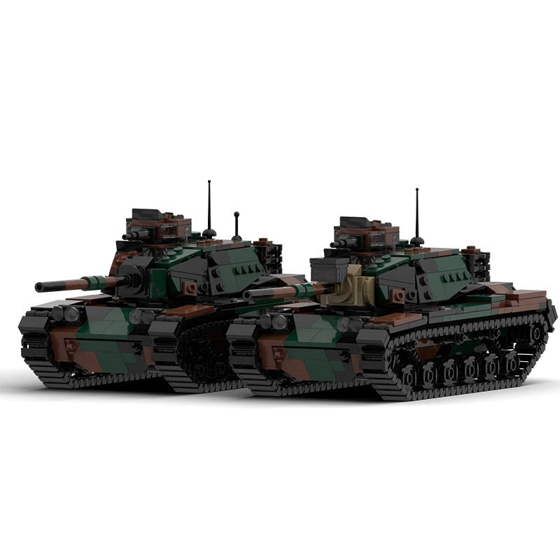 M60 Woodland Main Battle Tank MOC Building Kit | Military Armored Model - 4