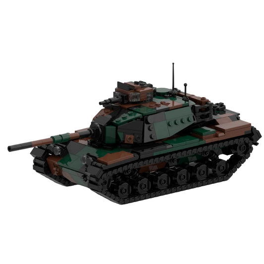 M60 Woodland Tank Building Kit | Military MOC Compatible with LEGO | 726 PCS - 1