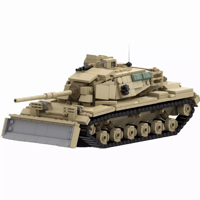 M60A1 Dozer Tank MOC Building Kit | Main Battle Tank - 1