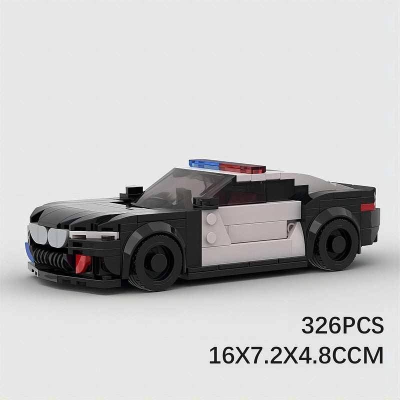 M8 Sports Police Pursuit Vehicle Building Kit | LEGO-Compatible MOC - 6