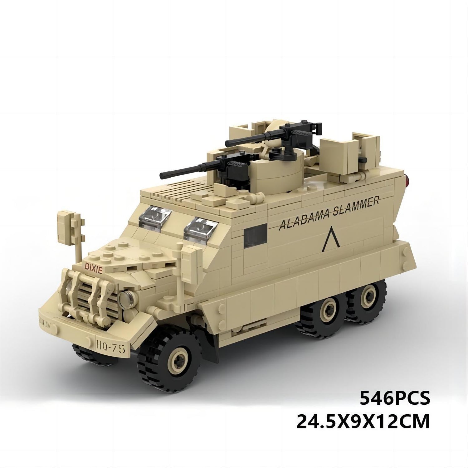 M818 Gun-Truck Building Kit | Alabama Slammer | LEGO-Compatible MOC - 6