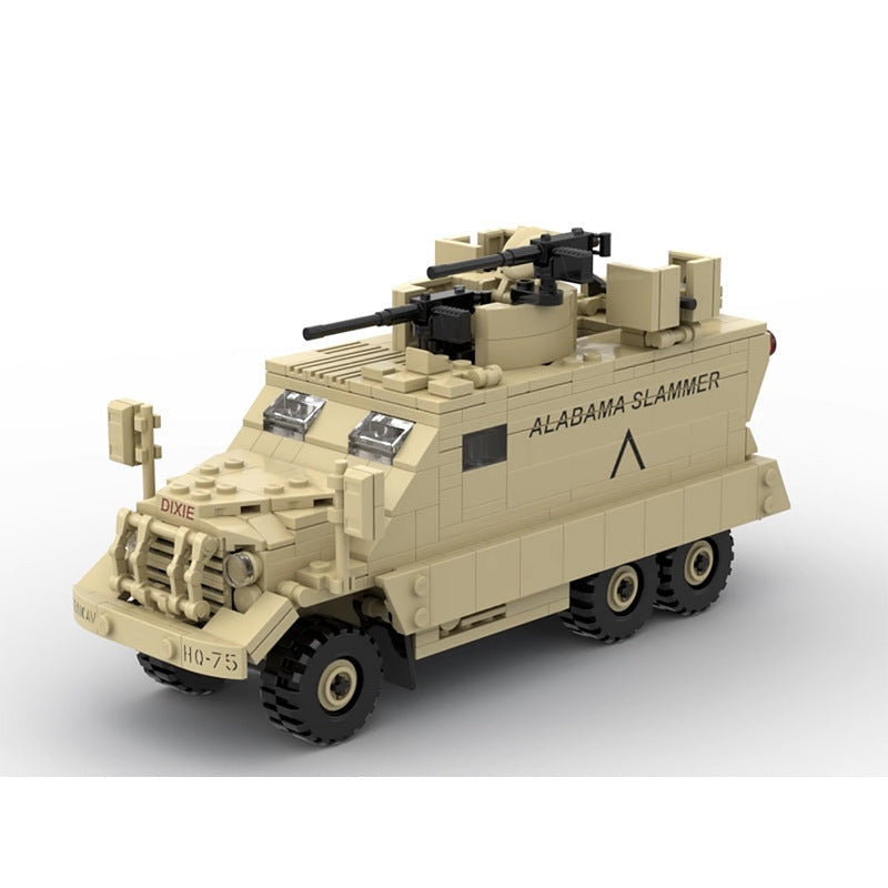 M818 Gun-Truck MOC Building Kit | Tactical Military Vehicle Model - 2