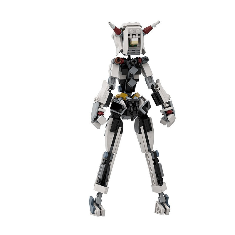 Machine Girl Mecha MOC Building Kit | Futuristic Robot Character Model - 3