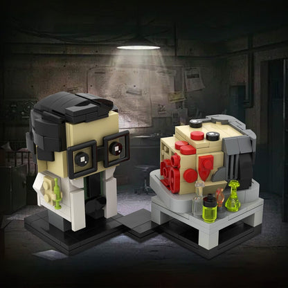 Mad Scientist Horror MOC Cube Character Building Kit | Monster Figure Model - 3