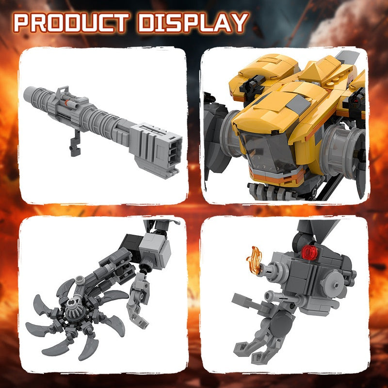 MAD STOMP XT BEE-STUNG Mecha MOC Building Kit | Robot Figure Model - 4