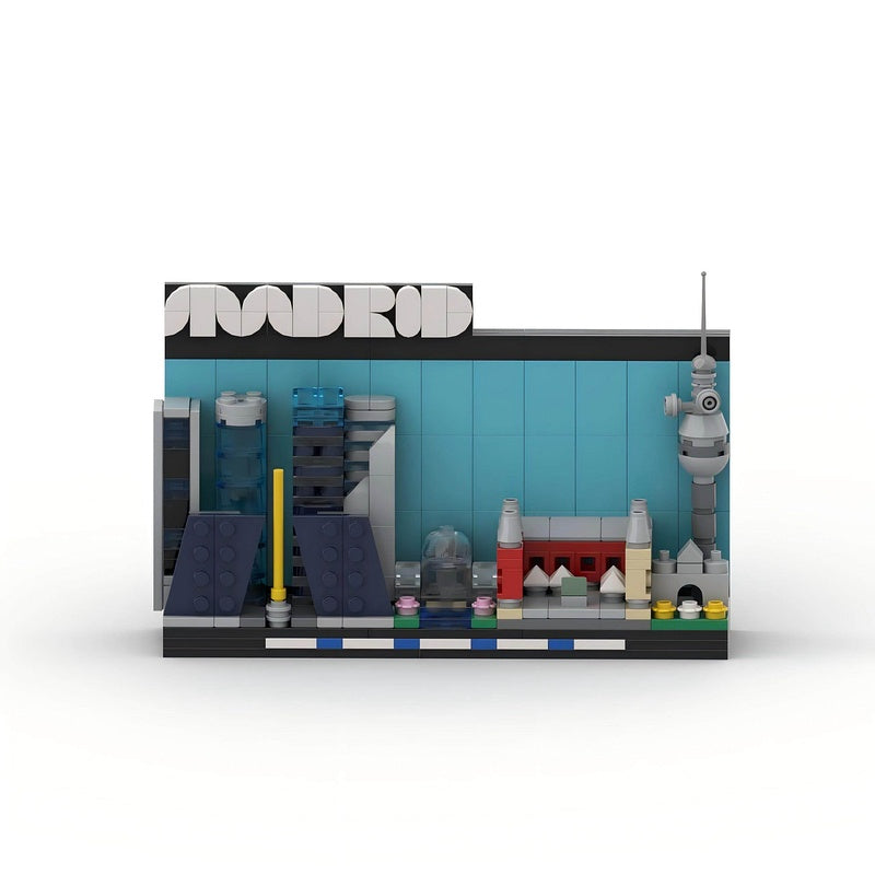 Madrid Postcard Building Kit | LEGO-Compatible MOC - 3