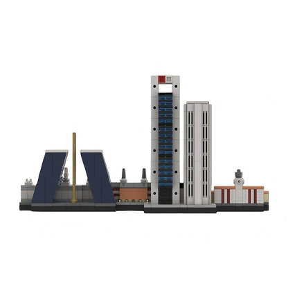 Madrid Skyline MOC Architecture Building Kit - 3