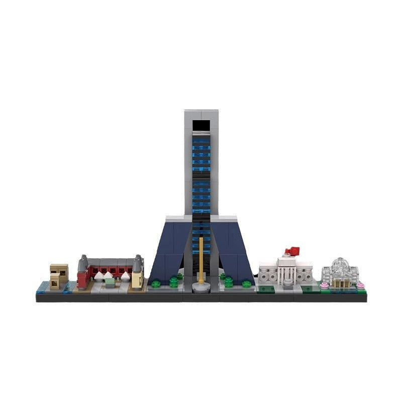 Madrid Skyline MOC Architecture Building Kit - 6