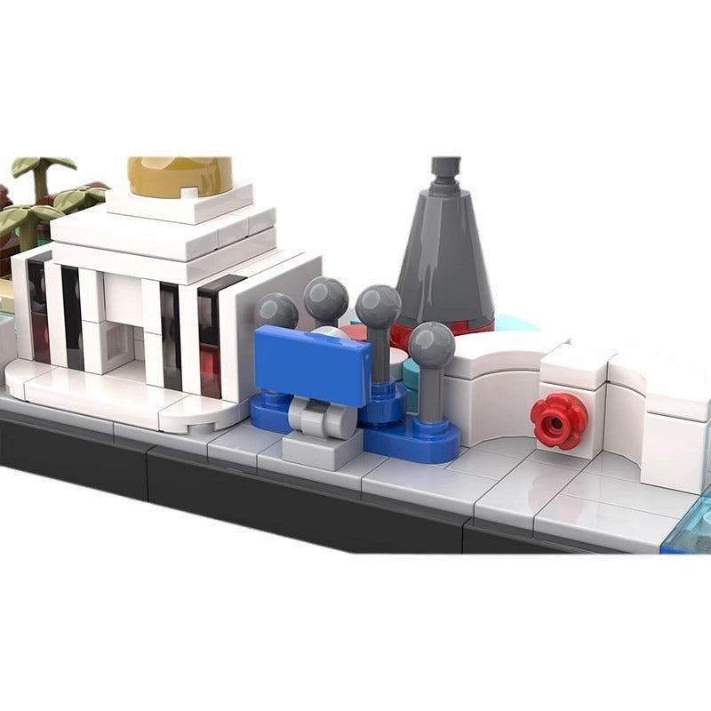 Maldives Skyline MOC Tropical Island Architecture Building Kit - 5