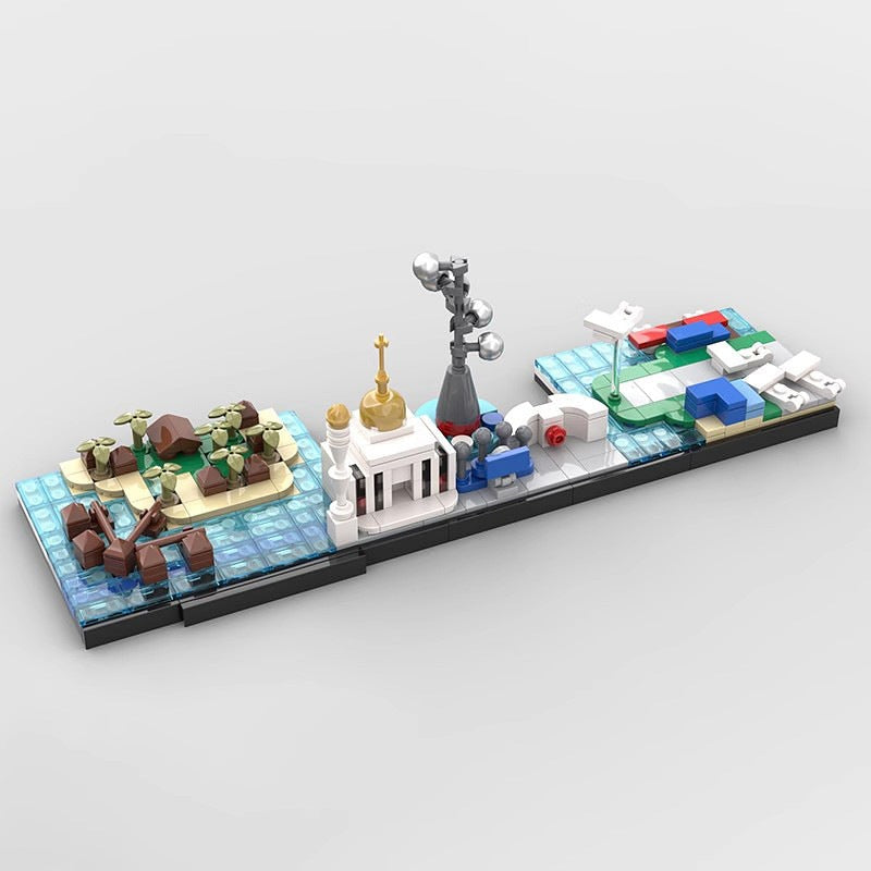 Maldives Skyline MOC Tropical Island Architecture Building Kit - 6