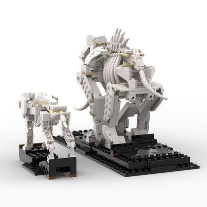 Mammoth & Saber-Toothed Cat MOC Animal Model Building Kit - 3