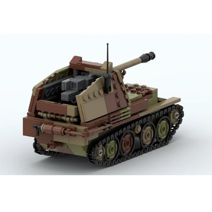 Marder III Ausf. M Tank Destroyer MOC Building Kit | WWII Military Model - 3