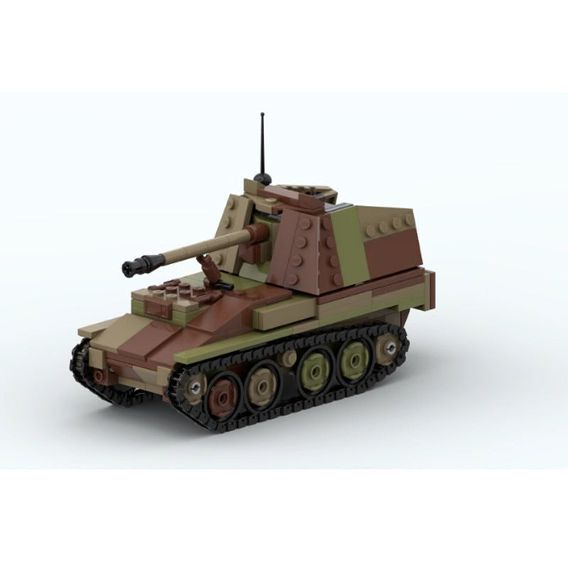 Marder III Ausf. M Tank Destroyer MOC Building Kit | WWII Military Model - 4