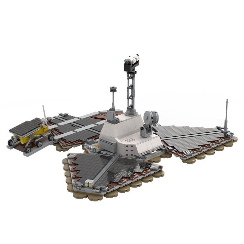 Mars Lander Pathfinder and Sojourner Building Kit | 1:9 Scale | LEGO-Compatible MOC - 1