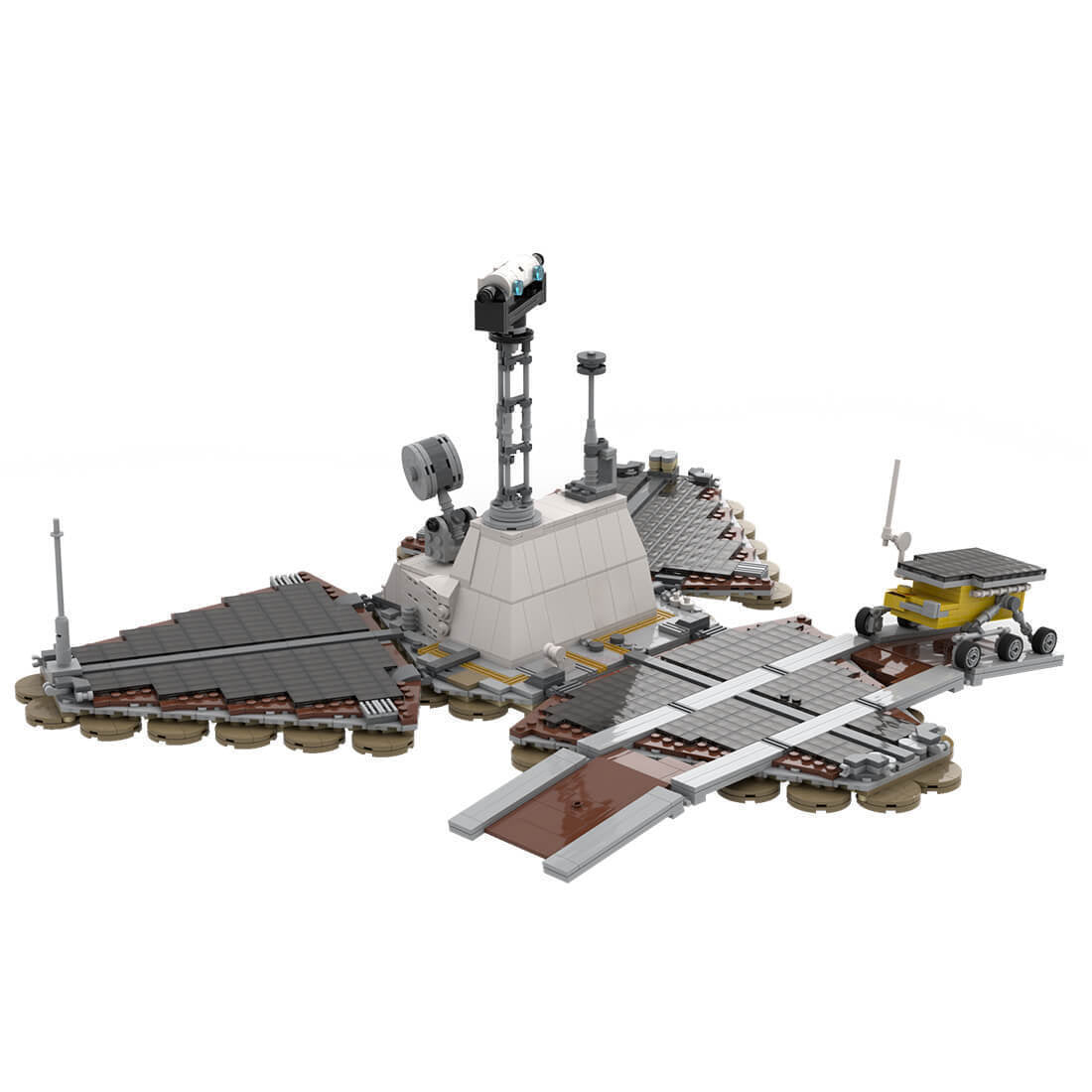 Mars Lander Pathfinder and Sojourner Building Kit | 1:9 Scale | LEGO-Compatible MOC - 3