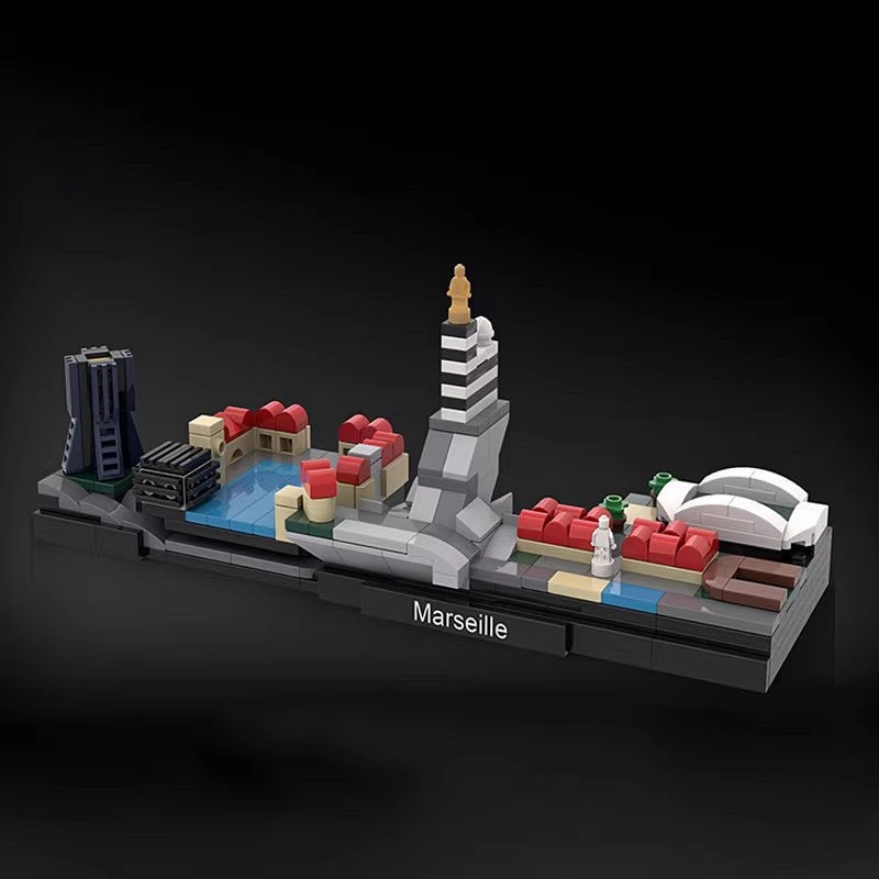 Marseille Waterfront Skyline MOC Building Kit - 2