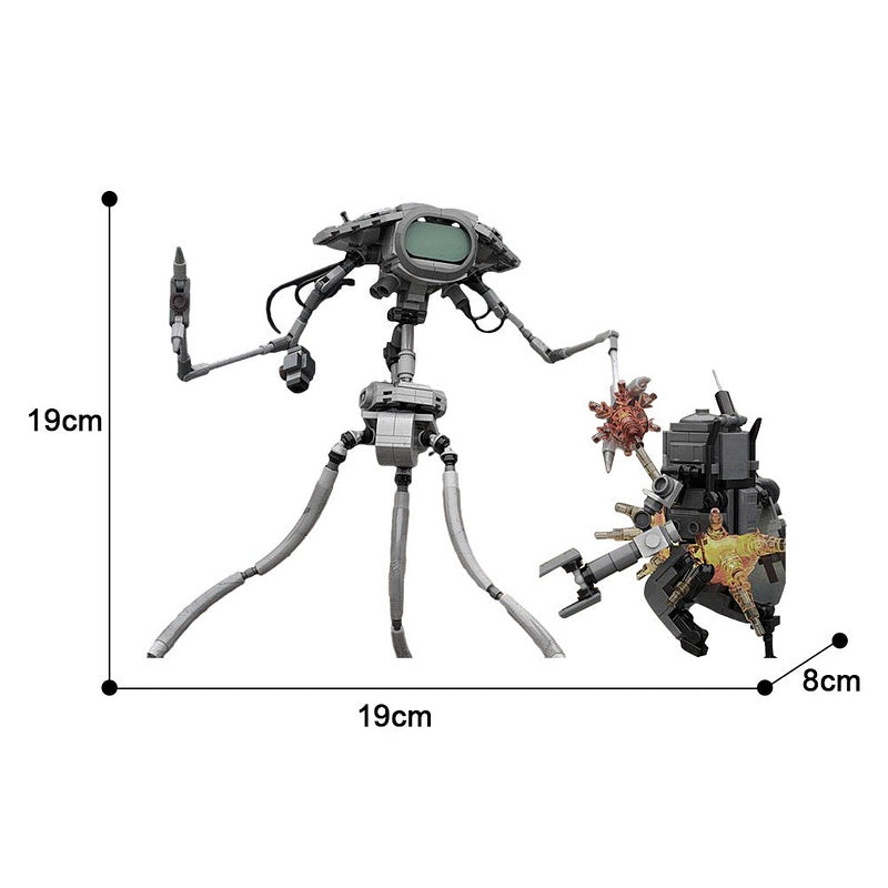 Martian Fighting Machine MOC Building Kit | Alien Mecha Robot Model - 4