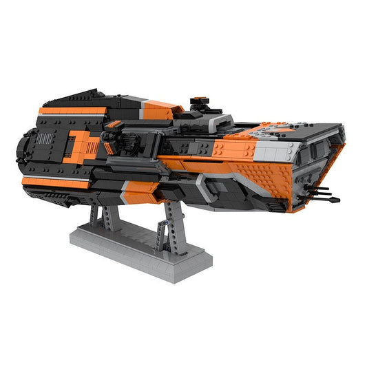 Martian Patrol Destroyer MOC Building Kit | Futuristic Space Gunship Model - 1
