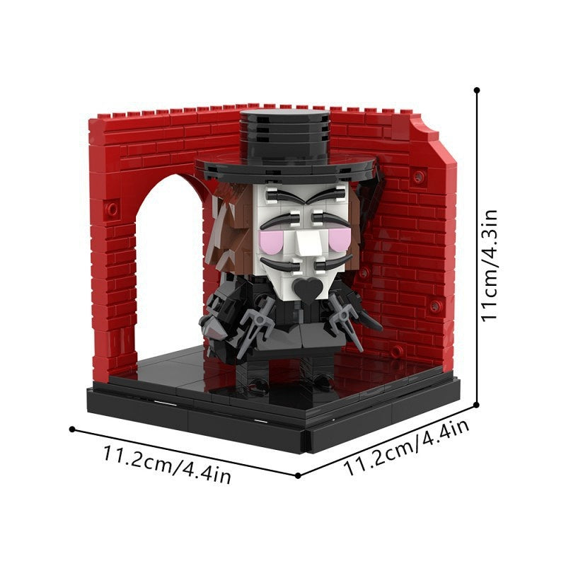 Masked Vigilante MOC Building Kit | Mysterious Character Figure Model - 3