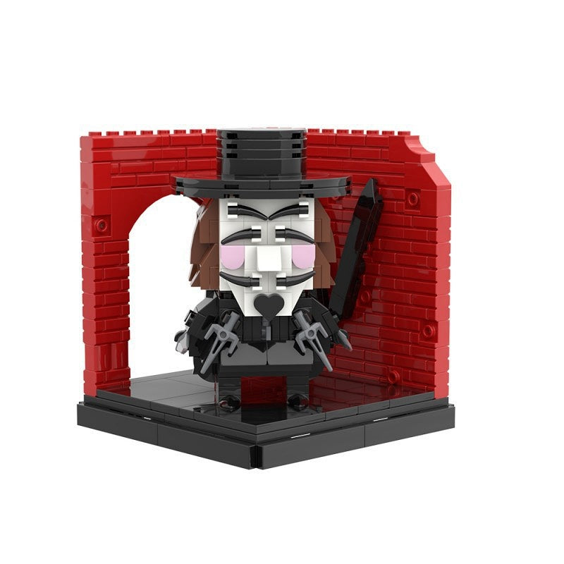 Masked Vigilante MOC Building Kit | Mysterious Character Figure Model - 5