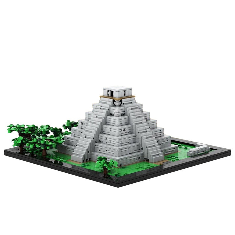 Mayan Pyramid MOC Building Kit | Ancient Civilization Architecture Model - 1