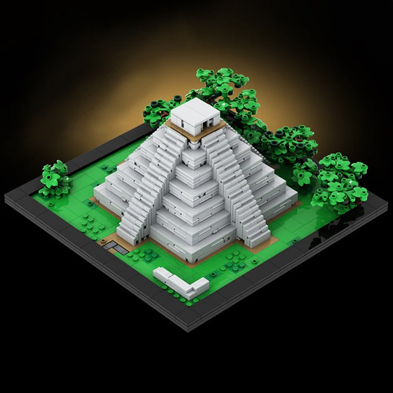 Mayan Pyramid MOC Building Kit | Ancient Civilization Architecture Model - 2