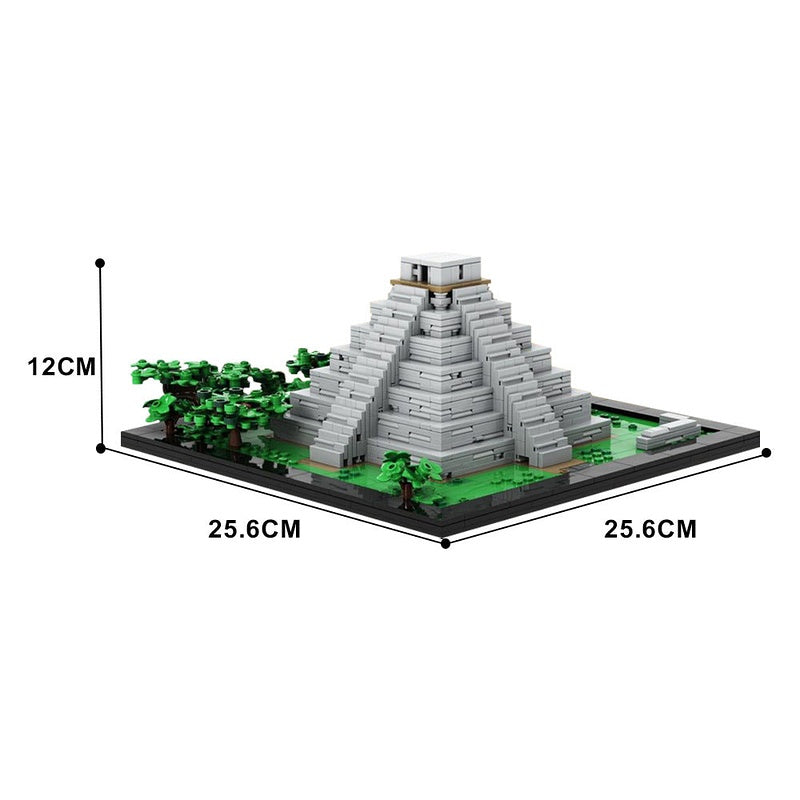 Mayan Pyramid MOC Building Kit | Ancient Civilization Architecture Model - 4