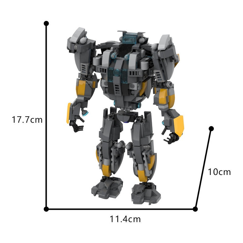 Mech X 2.0 MOC Building Kit | Futuristic Mecha Robot Figure Model - 3