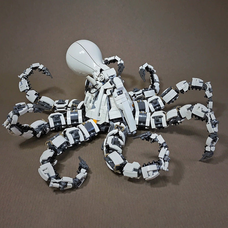 Mecha Octopus MOC Building Kit | 2158 PCS Sci-Fi Ocean Mecha Model - 3