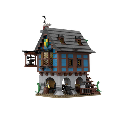 Medieval Alley's Blacksmith Building Kit | Compatible MOC - 1