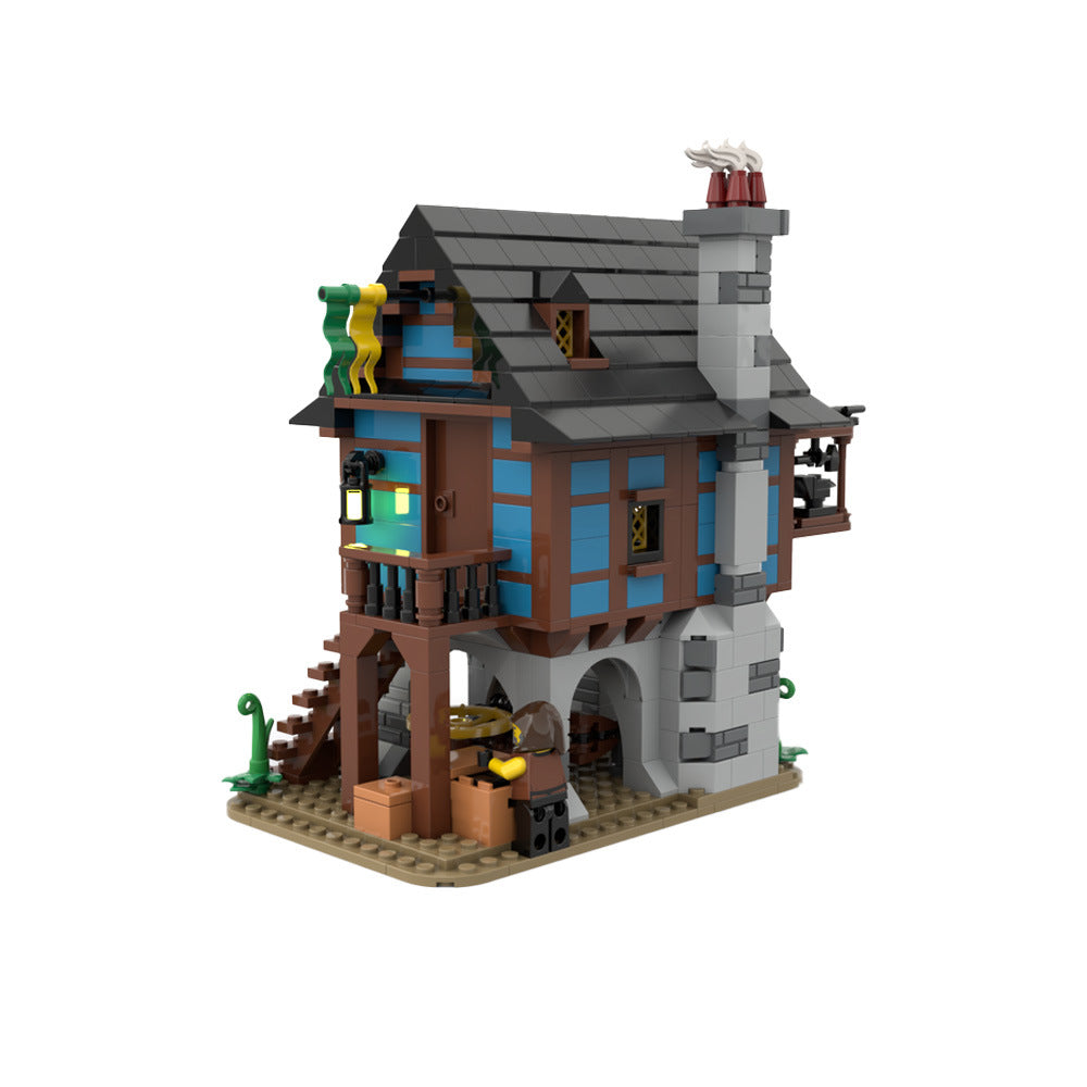 Medieval Alley's Blacksmith Building Kit | Compatible MOC - 3