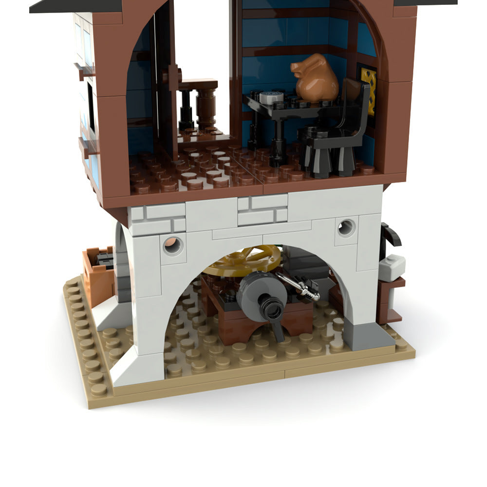 Medieval Alley's Blacksmith Building Kit | Compatible MOC - 4