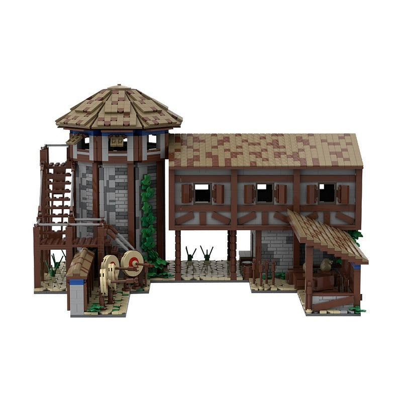 Medieval Archery Range MOC Building Kit | Fantasy Castle Training Ground - 2