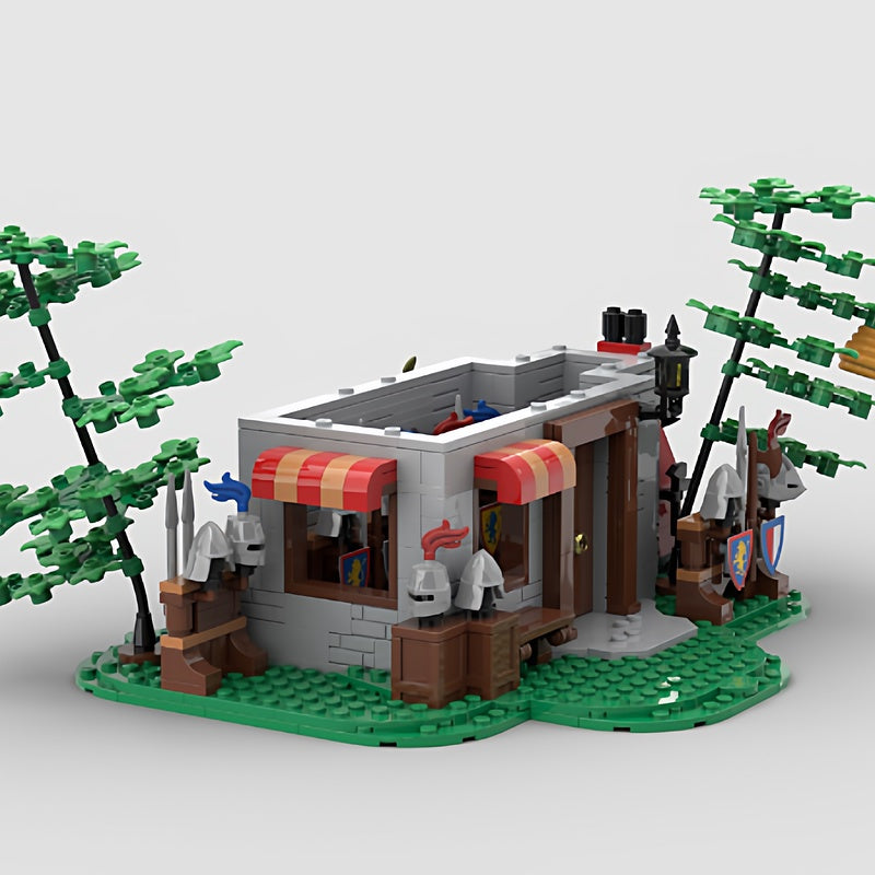 Medieval Armor Shop Village Architecture MOC Building Kit - 3