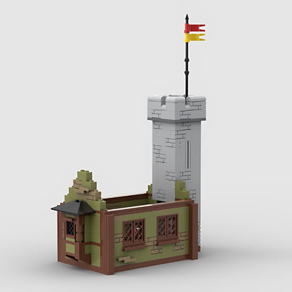 Medieval Armor Shop Village Architecture MOC Building Kit - 4