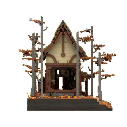 Medieval Autumn House Building Kit | LEGO-Compatible MOC - 3