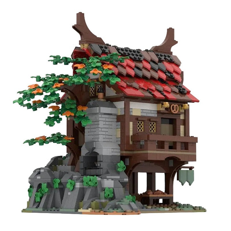 Medieval Bakery MOC Building Kit | Historic Village Shop Architecture - 5