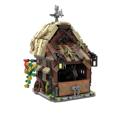 Medieval Barn and Stable Building Kit | LEGO-Compatible MOC - 3