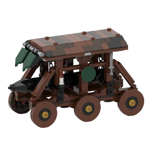 Medieval Battering Ram MOC Building Kit | Castle Siege Machine Model - 1